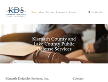Tablet Screenshot of klamathdefenders.com